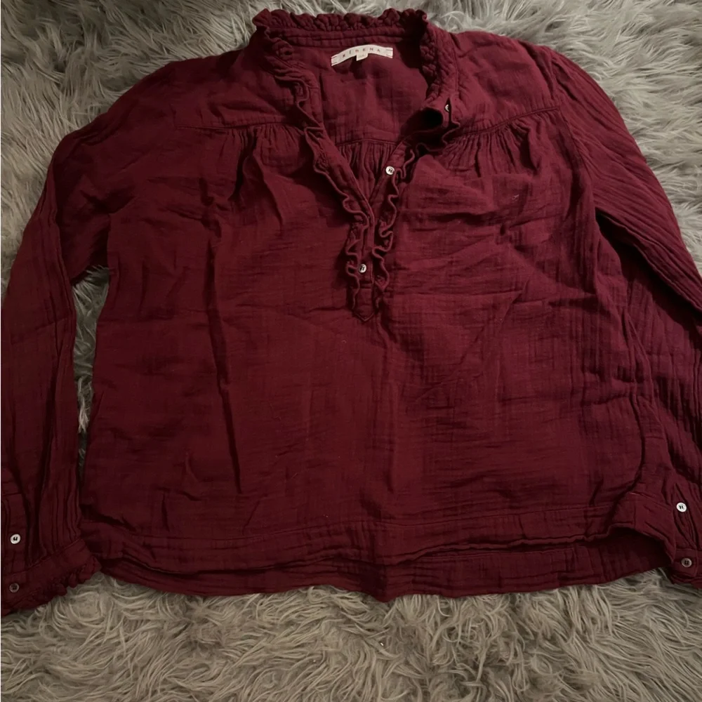 Xirena Long Sleeve Gauze Top - Picture 2 of 8